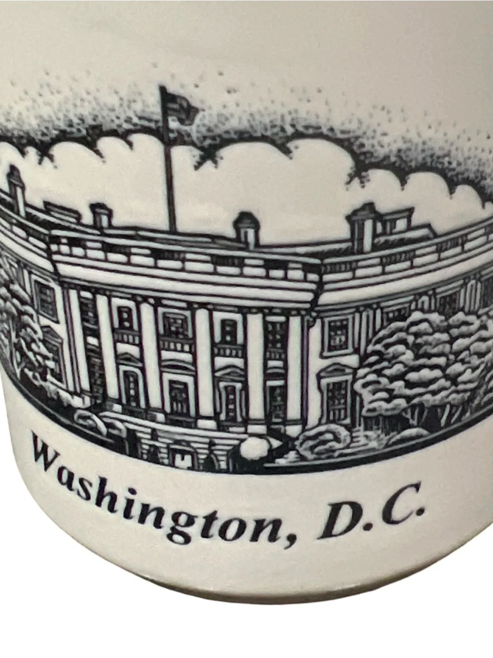 Vtg Washington DC White House Capitol Monument Souvenir Coffee Mug Japan